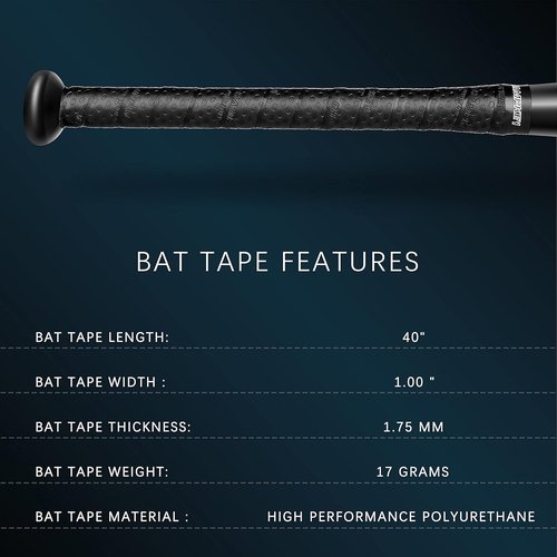 CHAMPKEY PRO 40" Bat Grip Tapes - All-Weather Performance | Precut & Full Adhesive | 2 Pack