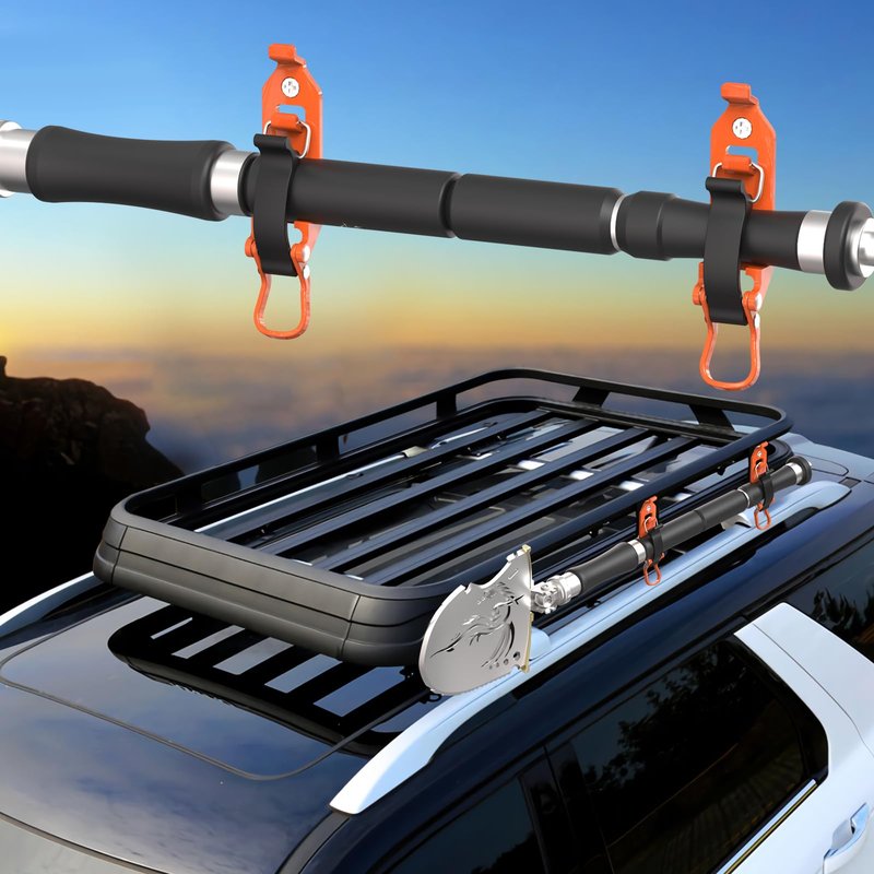 Youlvy Metal Rubber Shovel Mount for Roof Rack/ Truck Bed, Axe Jeep UTV Offroad Shovel Holder with Wall Mounting Kit Fit 0.67" to 1.57" Diameter Tools 4P