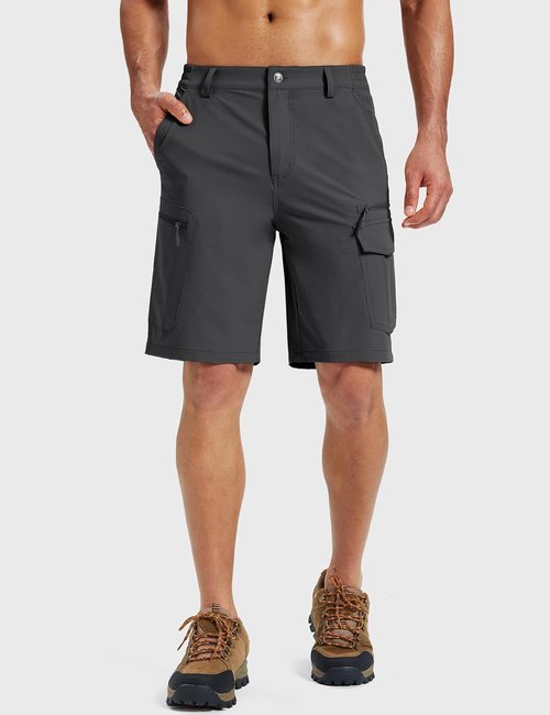 MAGCOMSEN Men's Hiking Cargo Shorts - Quick Dry Lightweight Design with 7 Pockets | Ideal for Outdoor Activities