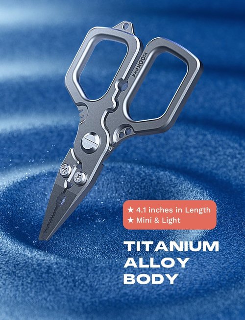 HOOK-EZE Fishing Pliers - Saltwater Resistant Scissors & Tungsten Cutters | Knot Tying Tool with Lanyard