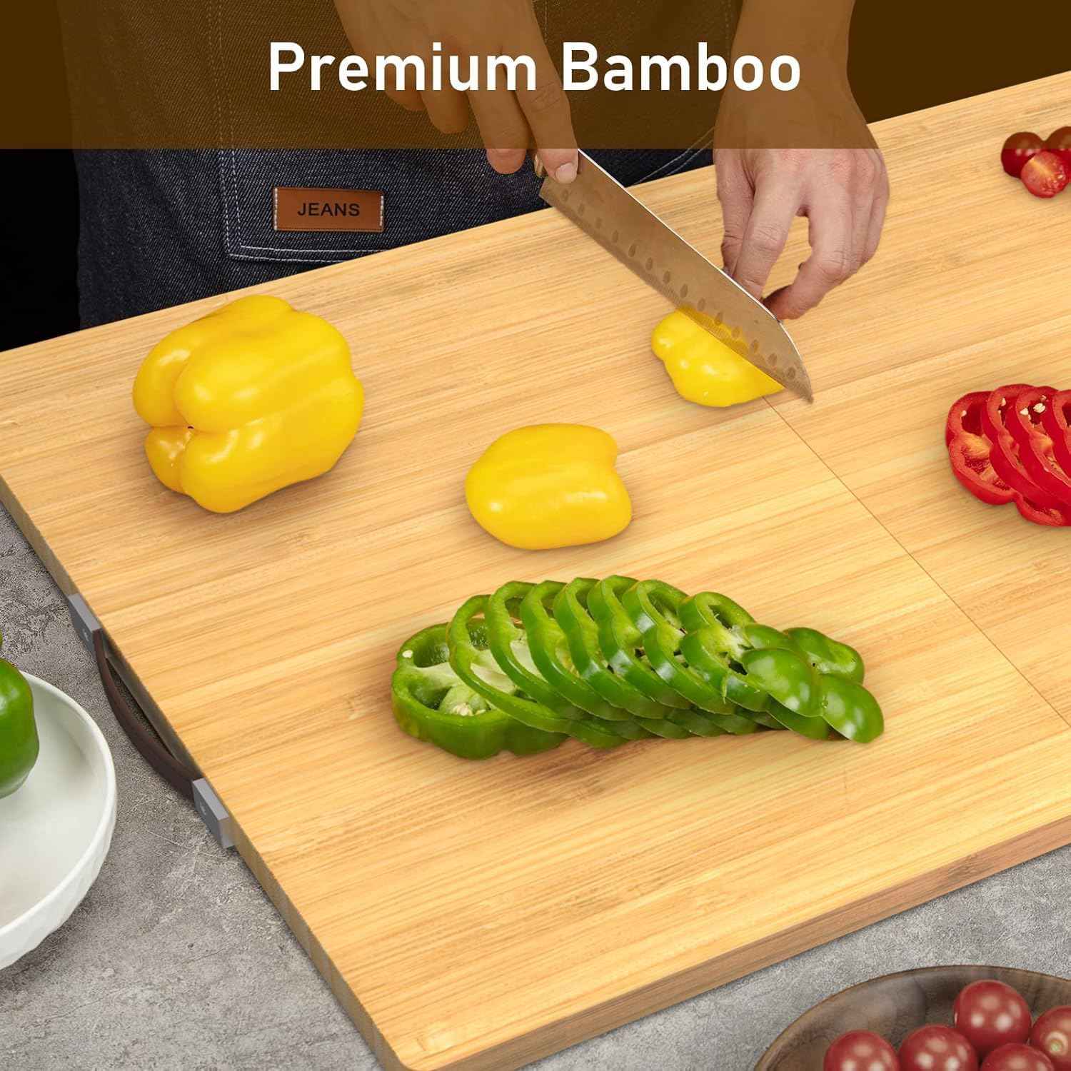 Bamboo Stove Cover for Electric & Gas Stoves - Noodle Board Topper for RV Cooking