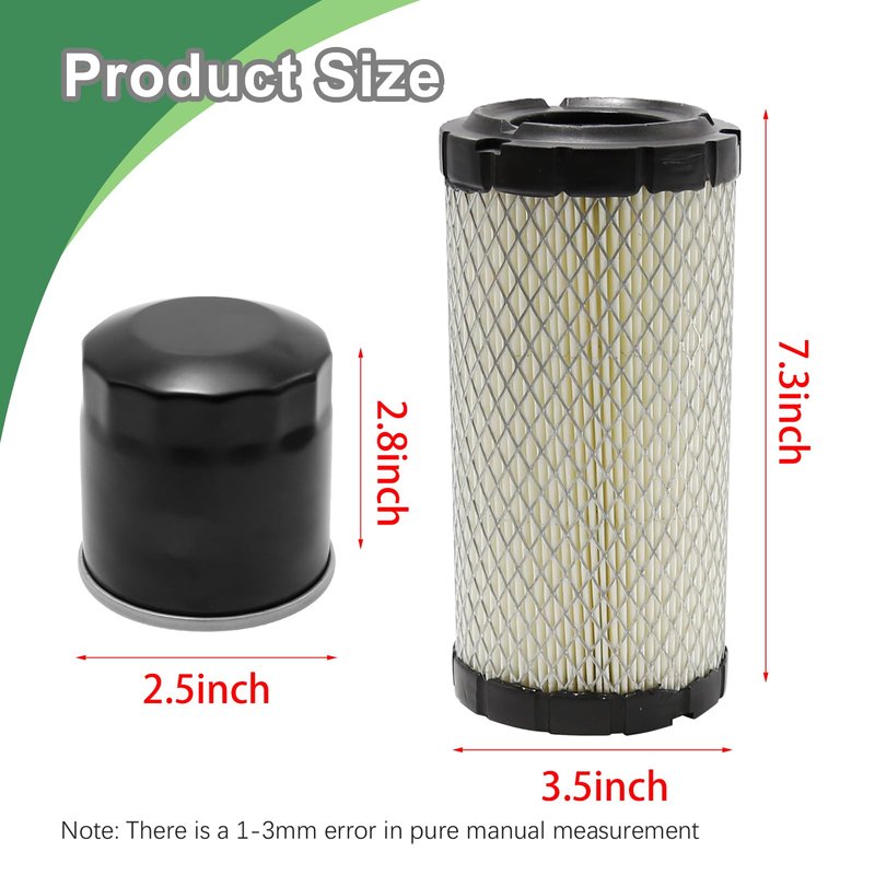 Vkinman 28463-G01 Golf Cart Air Filter with Spark Plug Tune Up Kit, Replacement for EZGO RXV TXT 2008-Up 4 Cycle Gas Golf Carts Engine, Replaces 72084G01 607454 607462
