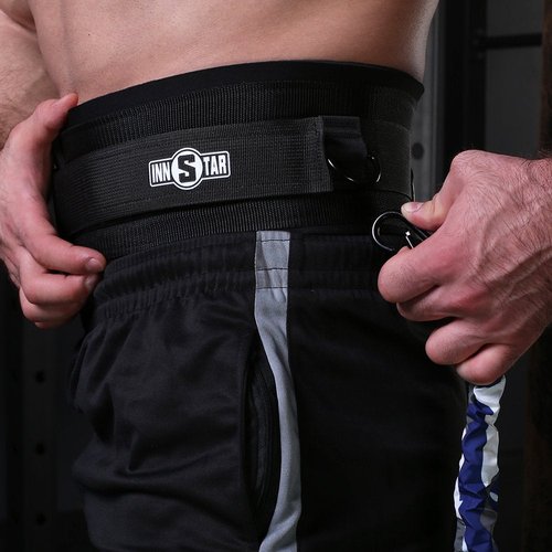INNSTAR Resistance Bands Bar Exercise Bands Attachment 38" Black Max Load 800lb for Home Gym Workout Full Body Workout Power Lifting Fitness Bar (Blue)