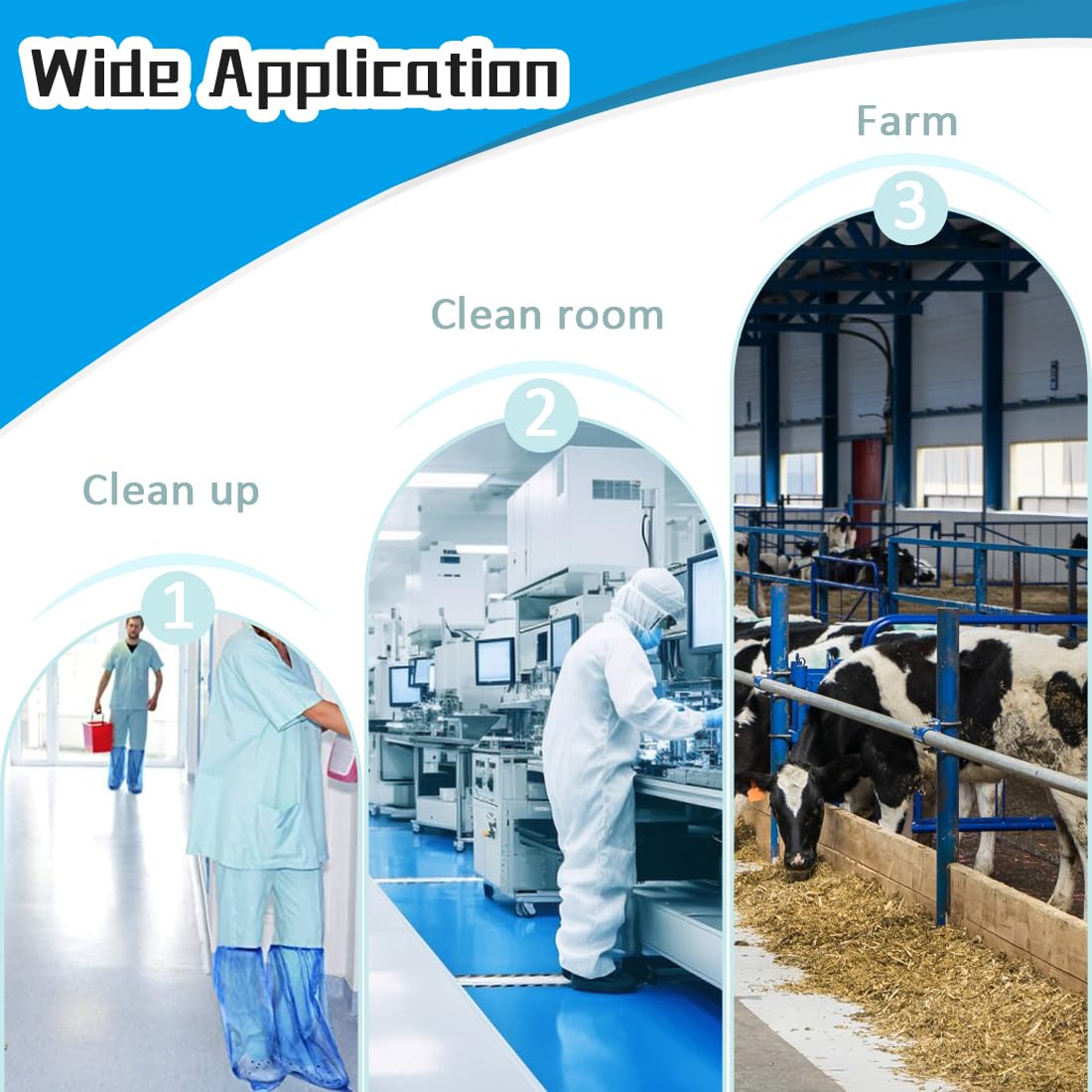 Disposable Shoe Covers Blue Rain Shoes and Boots Cover Plastic Long Shoe Cover Clear Waterproof Anti-Slip Overshoe for Women Men Water Boots Cover Rainy Day Use Cover (20 Pack(10 Pairs))