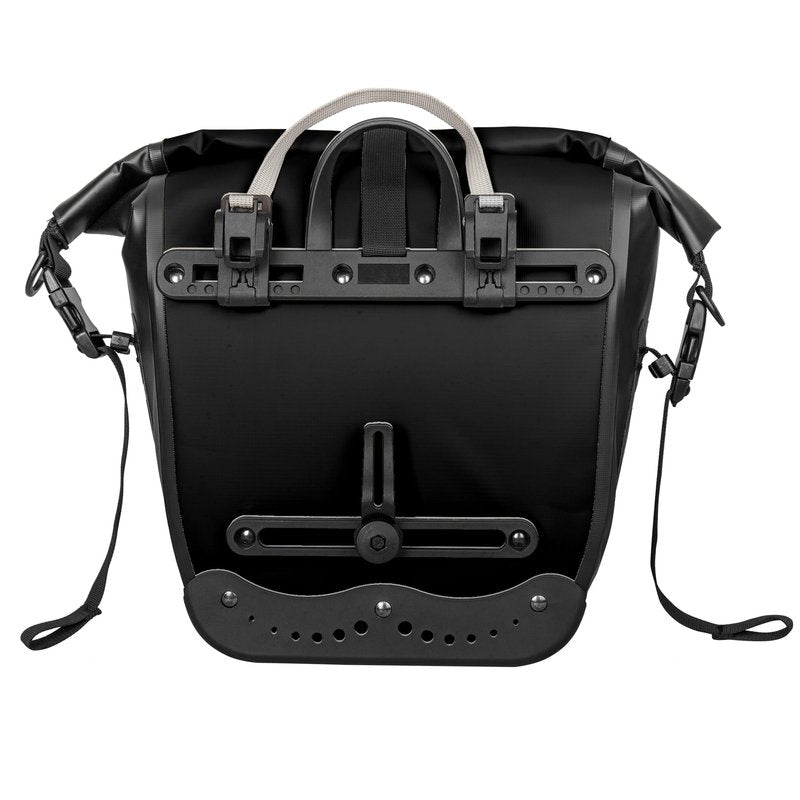 AFISHTOUR Waterproof Bike Pannier - 15L Saddle Bag for Bicycles Rear Rack - Bike Bag for Grocery, Laptop (Black, 1 PCS)