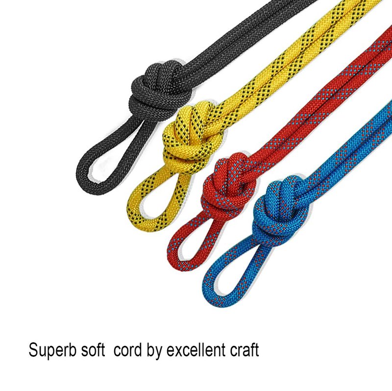 Aoneky Outdoor 10mm 32ft Static Utility Rope, Heavy Duty Polyester Rope for Pulling, Rigging, Tree Work & Hunting, Gym Fitness, 2000LB Tensile Strength, Blue