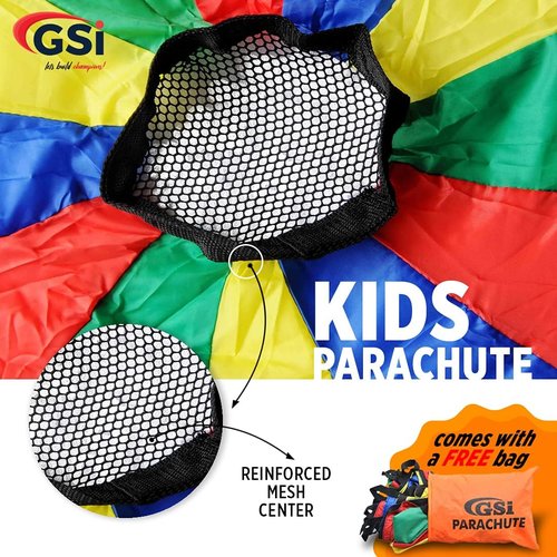 GSi Parachute - Durable 12ft & 6ft Parachute Set for Outdoor Fun and Activities