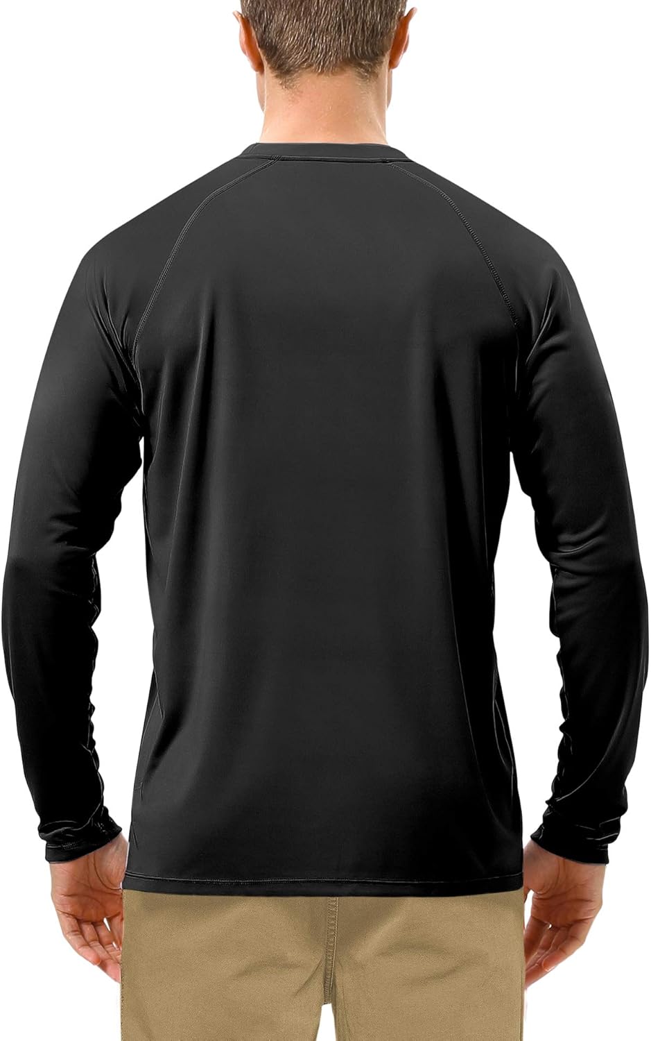 Roadbox Men's UV Sun Protection Shirt - UPF 50+ Long Sleeve Rash Guard for Outdoor Activities