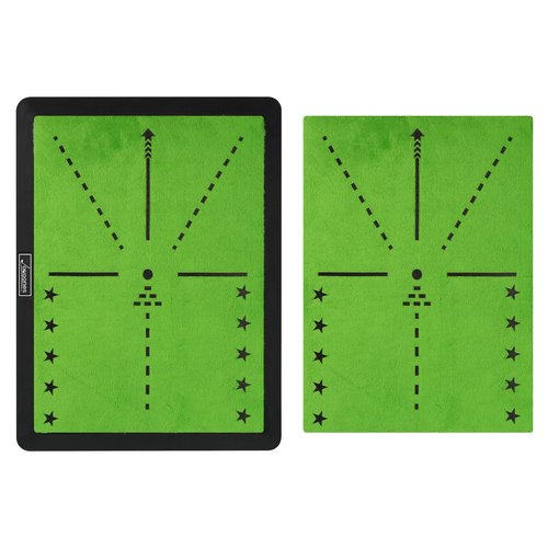 Joooones Golf Hitting Mat with Swing Path Feedback – Dual Velvet Replaceable Top, 16x12 in for Indoor/Outdoor Driving, Chipping & Putting Practice – Gift for Golfers