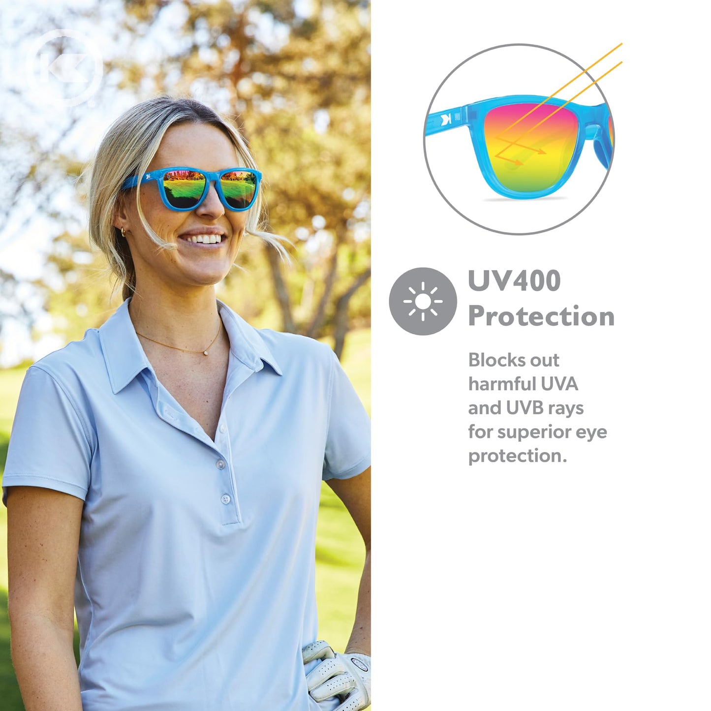Knockaround Square Polarized Sunglasses for Men & Women - UV400 Protection