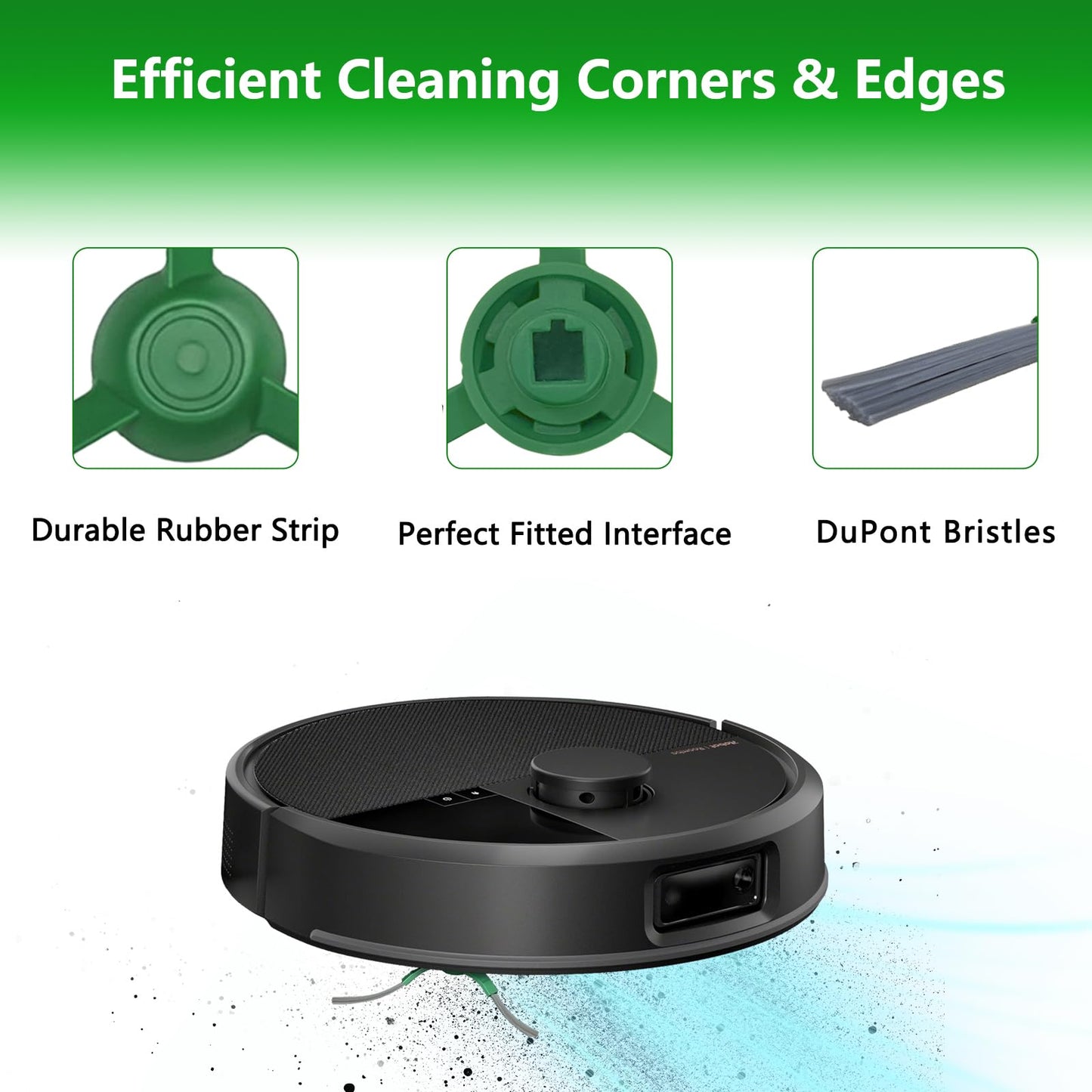 6 Pack Replacement Side Brushes Compatible with iRobot Roomba Max 705 Vac/Plus 504 Vac Robot, Edge-Sweeping Brushes Vacuum Accessories