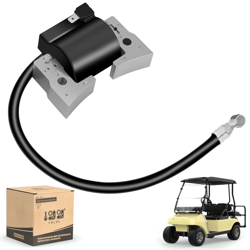 10L0L Golf Cart Ignition Coil 101909201 Replacement for Club Car DS & Precedent Golf Cart Gas 1997-up, with Built-in Ignitor