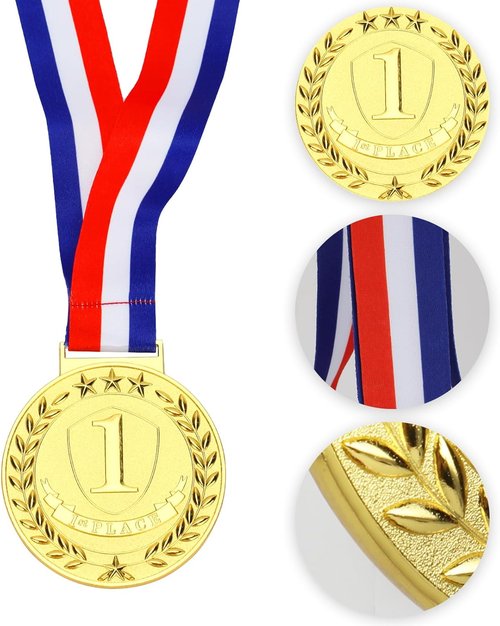 Abaokai Olympic Style Winner Medals - Gold, Silver, Bronze Awards | 3-Inch Competition Prizes