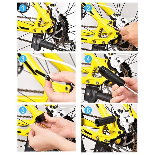 WADEKING WHW Quick-Release Bike Pegs, Suitable for 3/8-inch Axles, with Tools, for Mountain Bicycle Pedal Rear Seat Bracket, Durable, Non-Slip Carving (2 Pcs)(Black(Unthreaded))