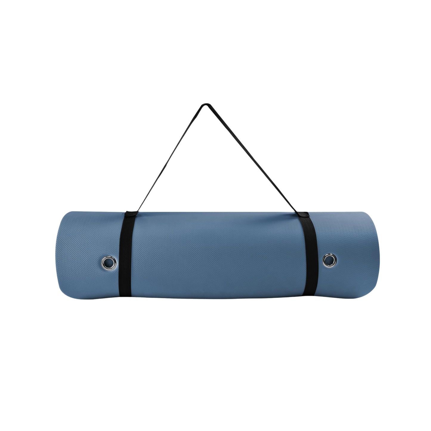 TONE Fitness Hanging Yoga Mat, Pilates Mat, Exercise Mat for Home Workouts with Carry Strap | V Pattern | Blue