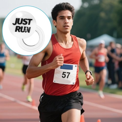 Magnetic Race Bib Clips by Skiennix - 4 Pairs of Durable Holders for Marathon Runners