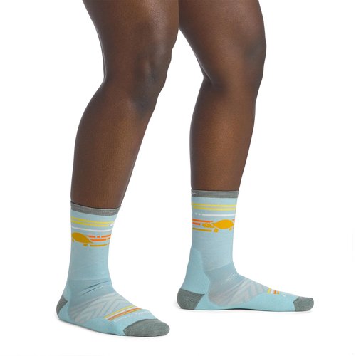 Darn Tough Vermont Women's Micro Crew Ultra-Lightweight Running Sock (Style 1050) - Glacier, Medium