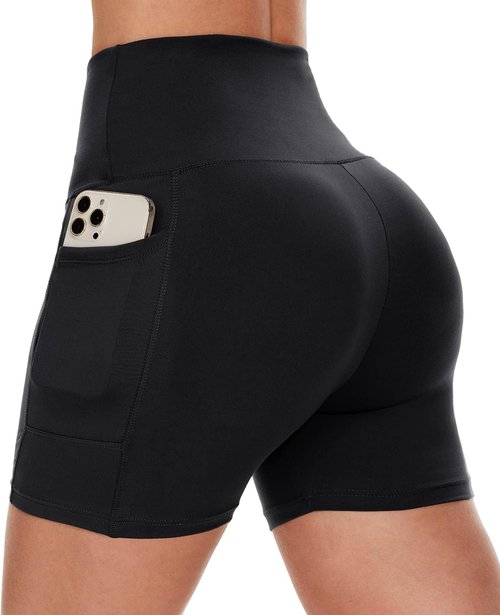 CAMPSNAIL Biker Shorts for Women - High Waisted Tummy Control with Pockets | 3"/5"/8" Sizes