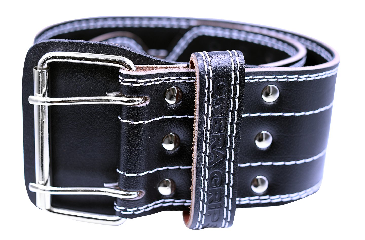 Weight Power Lifting Belt 4” Wide Cobra Grips Premium Genuine Leather Belt for Men & Women Adjustable Weightlifting Back Support (Black, Medium 32"-40")