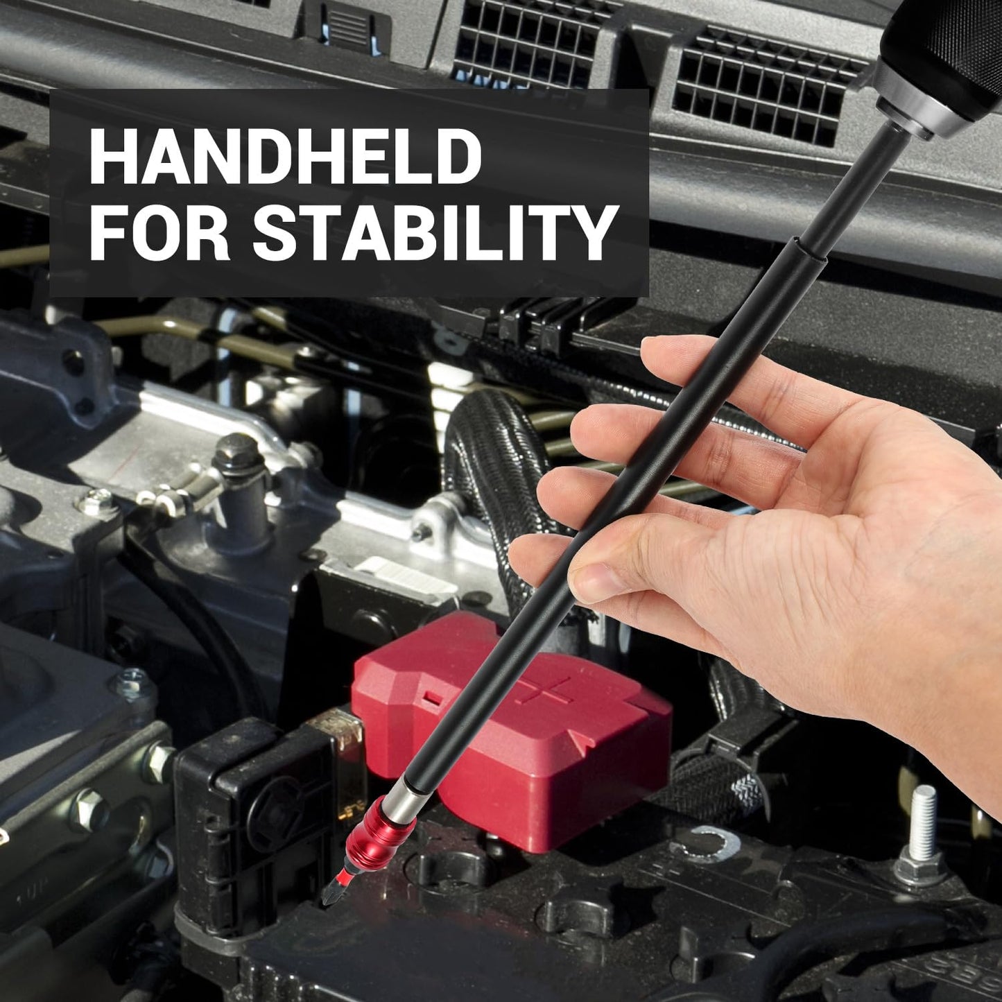 GURADESIGN 2-Piece Magnetic Screwdriver Bit Holder Set for Impact Driver Bits, 1/4 Inch Hex Shank Quick Release Extension Adapter (6" & 12")