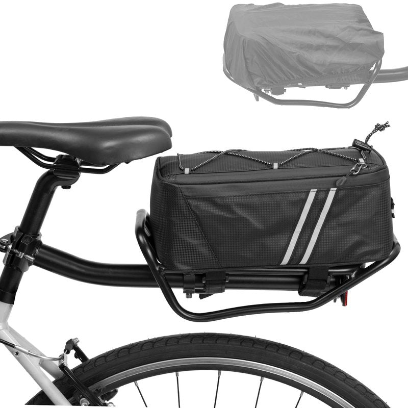 YONTUO Rear Bike Rack with Quickly Release Camp,Retractable Aluminum Alloy Bicycle Cargo Rack,Thickened Frame and Main Tube for 26"-29" Frames Commuter Carrier,Max Weight 22lb,BCR01V2