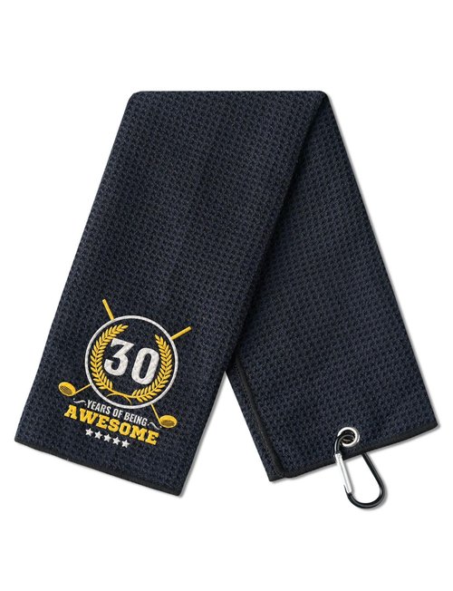 CybGene 30th Birthday Gifts Golf for Men Golfer, Funny Golf Towels for Golf Lovers, Husband, Perfect for Dad, Boss, Grandpa for Birthday