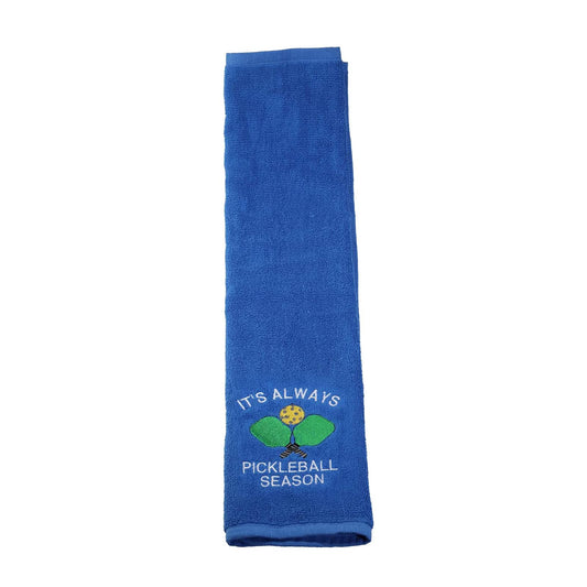 Pickleball Gift Towel It's Always Pickleball Season Embroidered Towel Gift for Pickleball Lover (Pickleball Season)