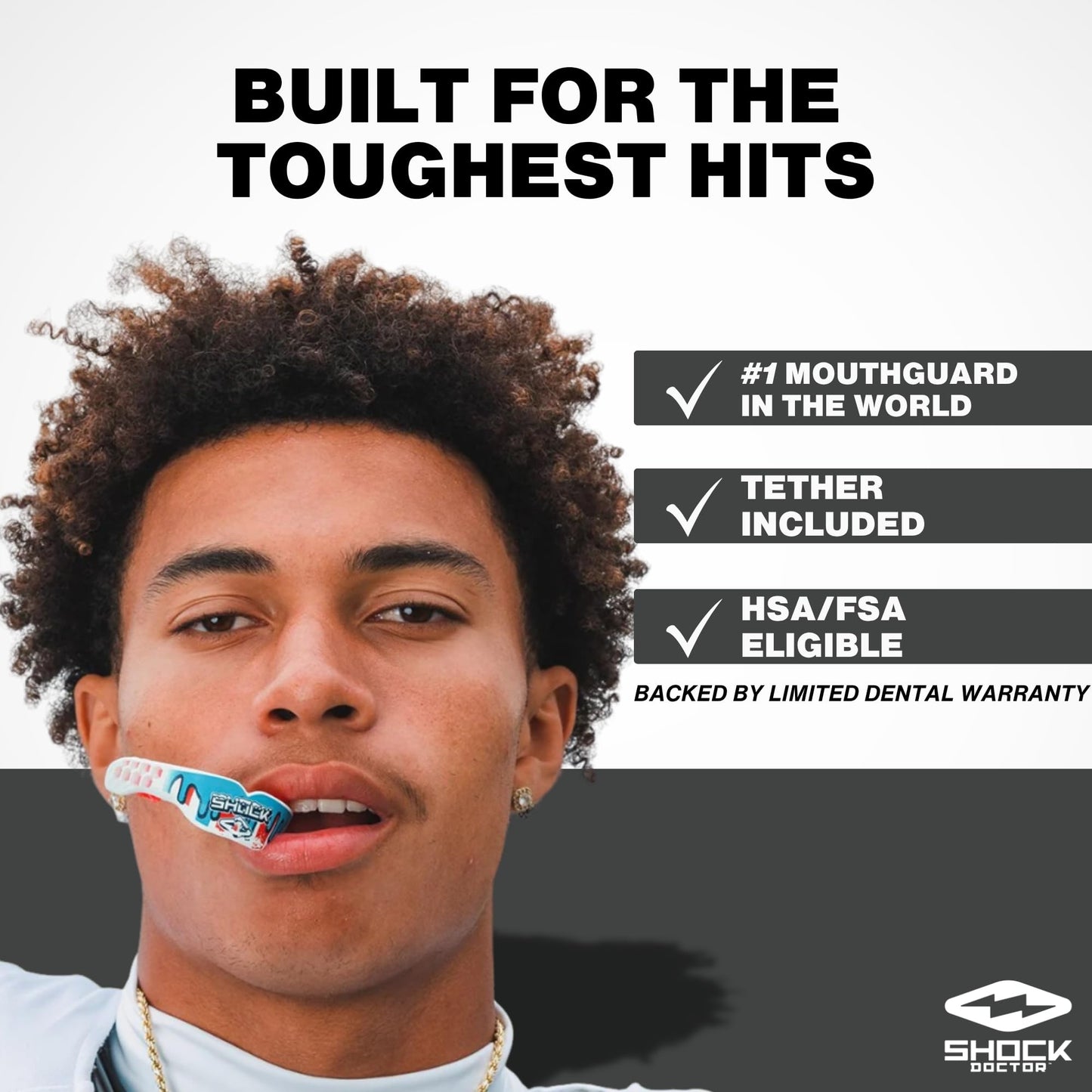 Shock Doctor Mouth Guard, Gel Max Power Mouthguard, Flavored Mouth Guards for Sports, Football, Lacrosse, Hockey, Basketball, Kool Aid Mouth Guard Youth & Adult
