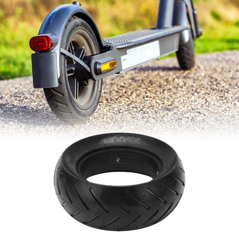 8.5x3.0 Electric Scooter Solid Rubber Tire, Replacement Tire with Good Grip for All Road Conditions, Snow and Rain Compatible