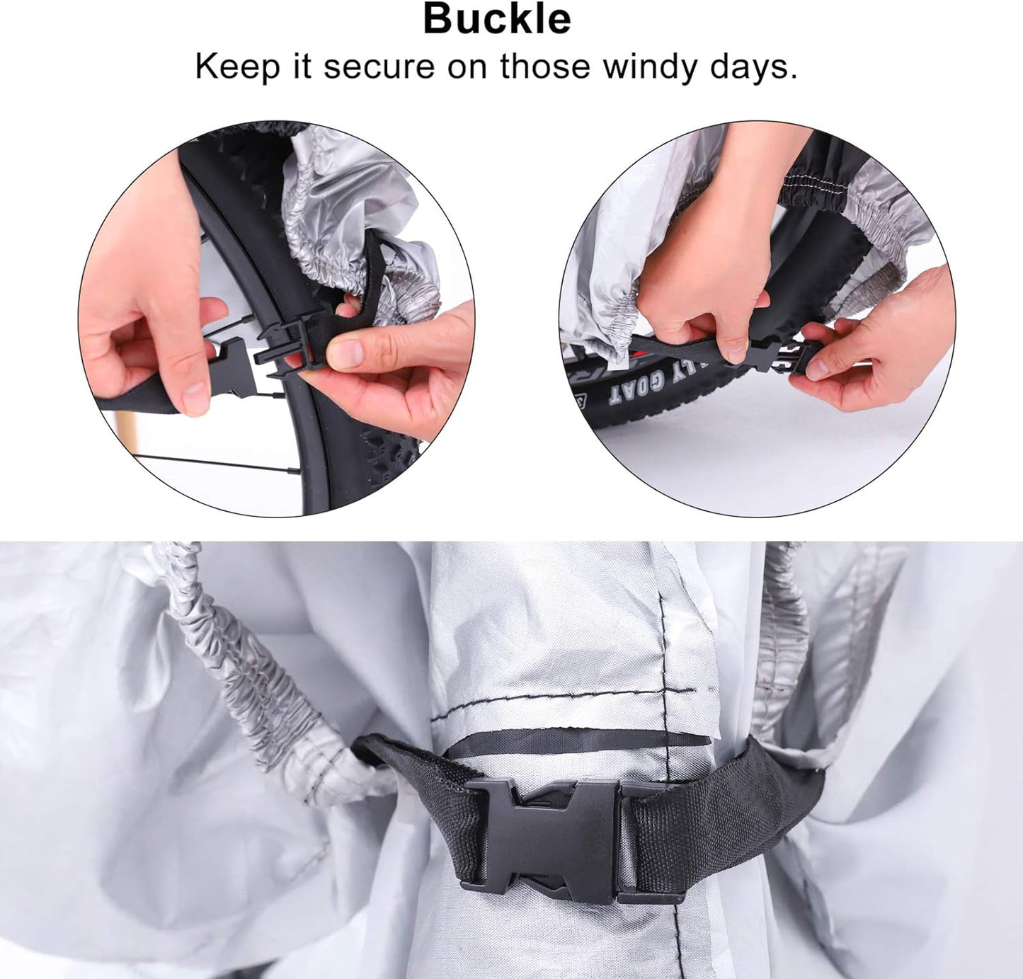 Skiennix Waterproof Bike Cover - Heavy Duty Protection Against Rain, Snow & UV | Fits Mountain & Road Bikes