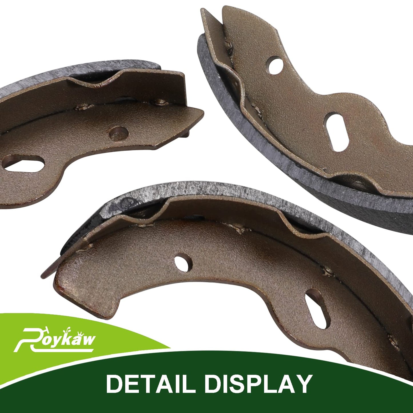Roykaw Golf Cart Brake Shoes Pads and Springs Kit Compatible with EZGO 1996-Up TXT/ST350/Workhorse and Yamaha 1993-Up G14, G16, G19-G22 Models, Replaces OEM # 27943G01, 70794G01, 70795G01