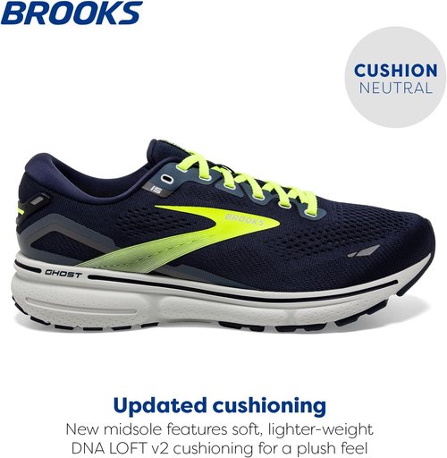 Brooks Men's Ghost 15 Running Shoes - Lightweight Comfort for Neutral Runners | Various Sizes Available