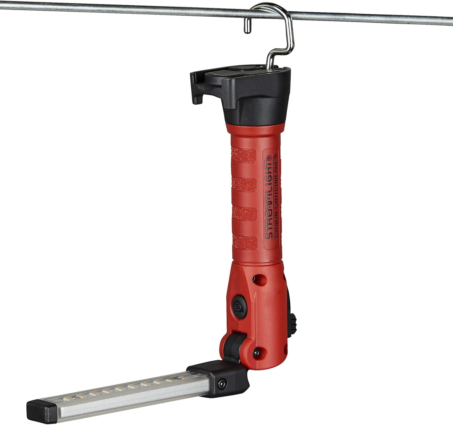 Streamlight 74850 Strion Switchblade - 500-Lumen Rechargeable LED Work Light | Compact Design with Color-Rite Technology, Red