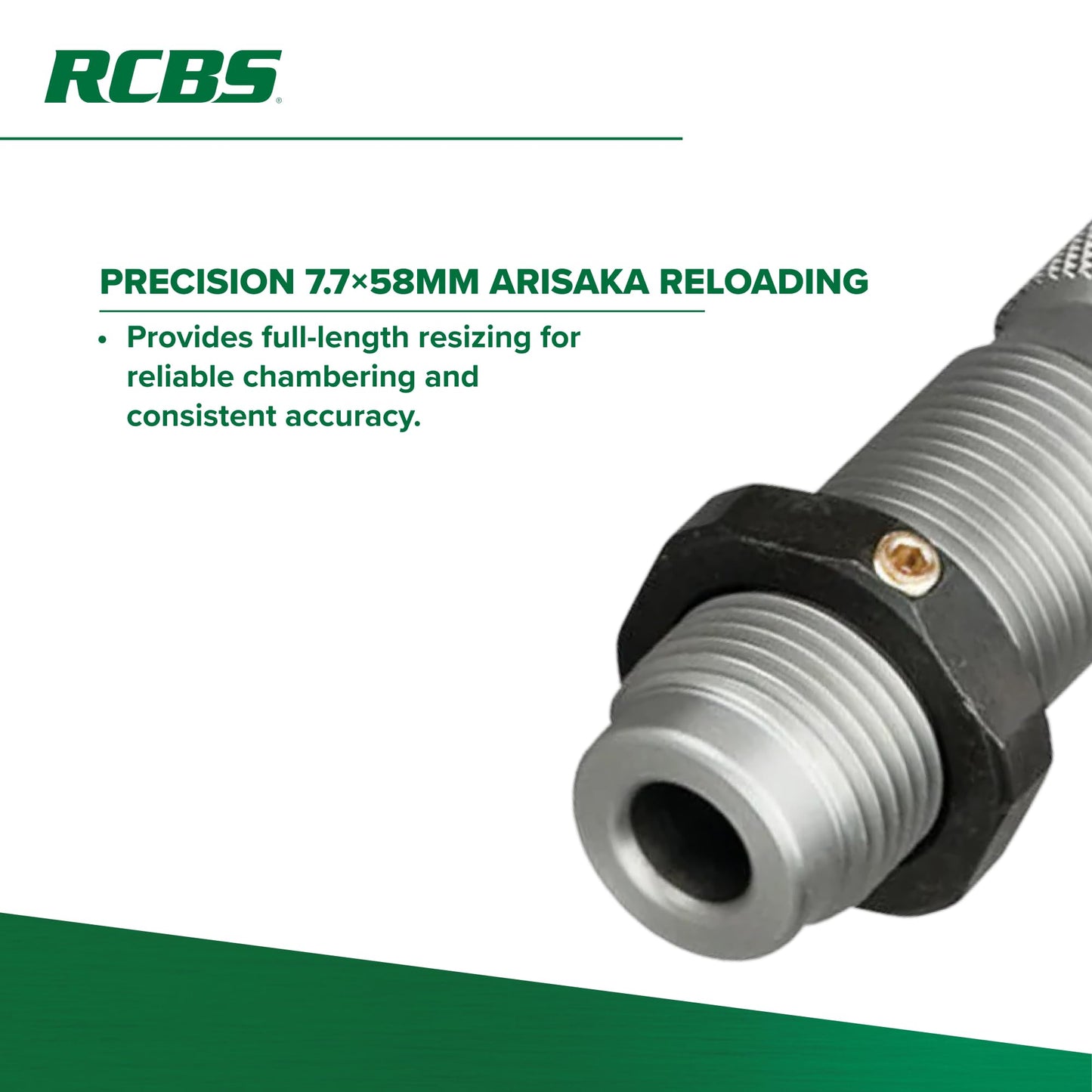 RCBS FL Die Set, 7.7-mm x 58-mm Japanese Arisaka