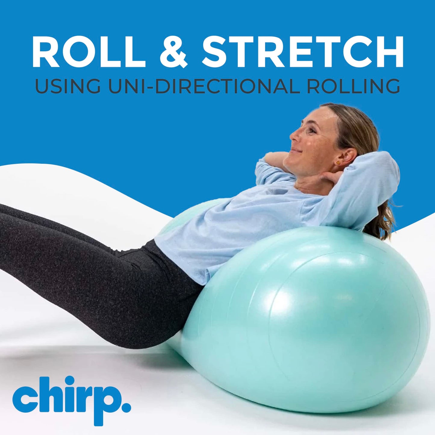 Chirp Cloud Peanut Mobility Ball 2 Pack (Mint 100x50cm, Black 60x30cm)
