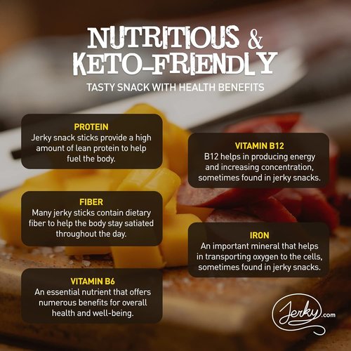 Jerky.com 26pc Meat Sticks Variety Pack - Low Sugar, High Protein Jerky Gifts for Men | Gluten Free & Keto Options
