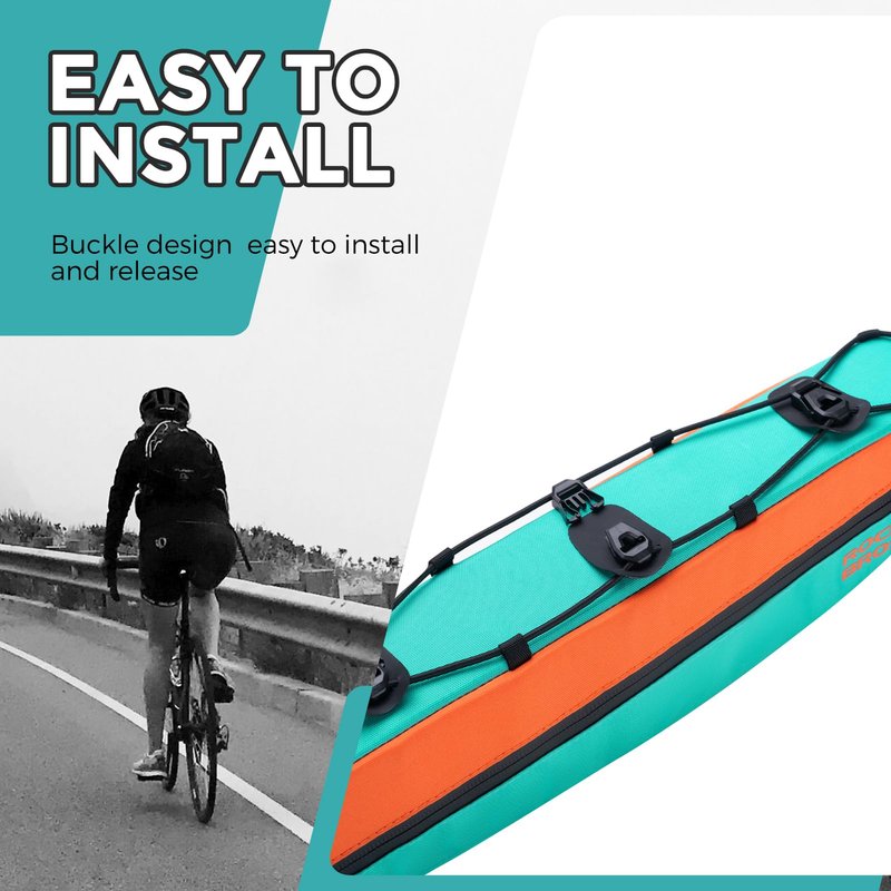 ROCKBROS Bike Frame Bag Bike Triangle Bag Bike Top Tube Bag 1.5L Bike Bag Pouch Storage Bag for Cycling Mountain Road Ebike