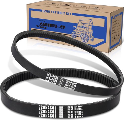 Gaoerfu-CP EZGO TXT Drive Belt & Starter Generator Belts Kits for 1994-up Gas EZGO TXT/Medalist 4 Cycle Golf Cart Models, Golf Cart OEM # 72054G01, 72024G01, 26414G01, 72025G01, 630587