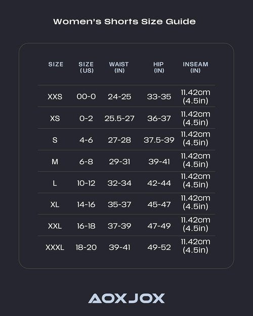 Aoxjox High-Waisted Biker Shorts for Women - V Waist Tummy Control | Hidden Scrunch Design, 4.5" Length