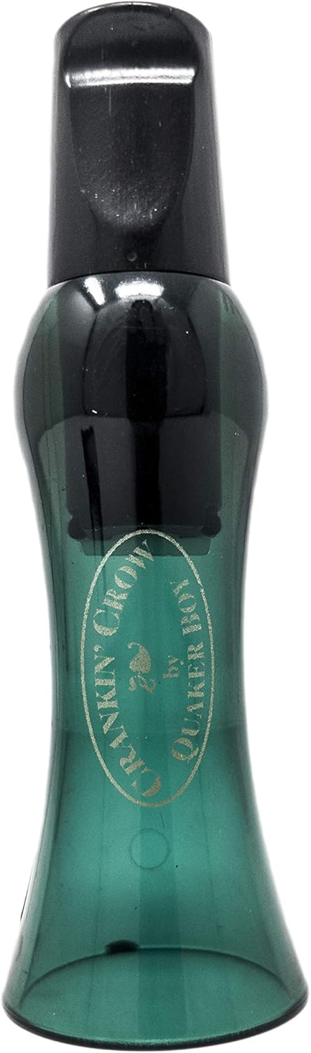 Quaker Boy Crankin' Crow Call - Realistic Sound | Green Color for Effective Calling