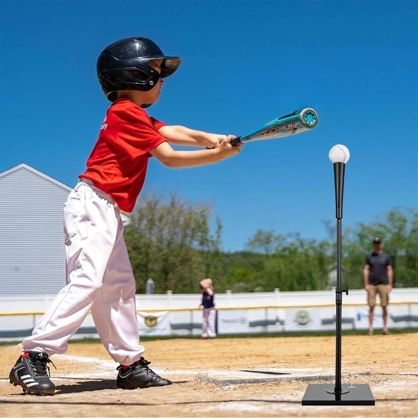 Skiennix Portable Batting Tee - Heavy Duty Adjustable Height 23.25"-35.5" for Baseball & Softball Kids