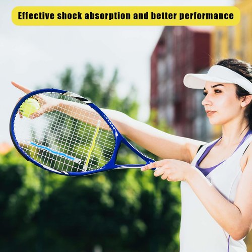 Qianyu 8 Pcs Tennis Racket Dampener Shock Absorber Tennis Vibration Dampener Soft Silicone Racket Shock Absorber to Reduce Vibration Racquet Vibration Accessories for Player Sports Favor
