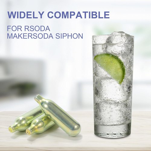 CO2 Soda Chargers - Food Grade 8g Cartridges for Soda Makers | Non-Threaded, 10 Pack