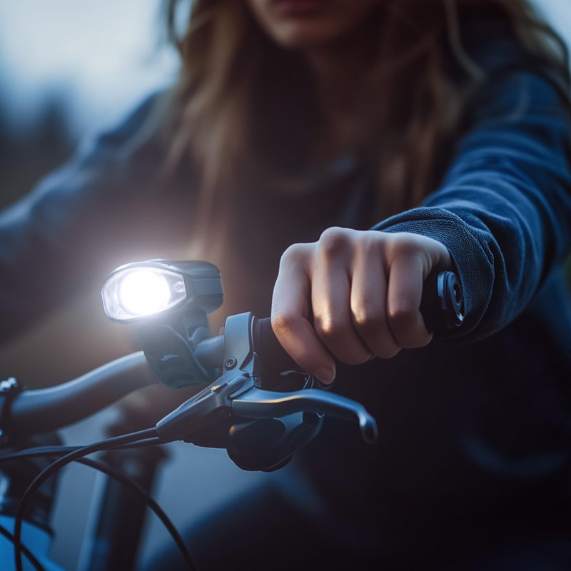 Bike Lights Set 1500LM USB Rechargeable Bicycle Headlight & Tail Light Waterproof 5 Lighting Modes Fits Bicycles for Road and Mountain(Cool Black)