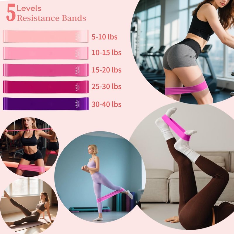 VNNYEOZ Pilates Equipment Kit for Home Workout,Pilates Ring and Ball Set,Pilates Essentials Accessories Kit for Women with Core Sliders,Adjustable Ankle Wrist Weight,Exercise Resistant Bands