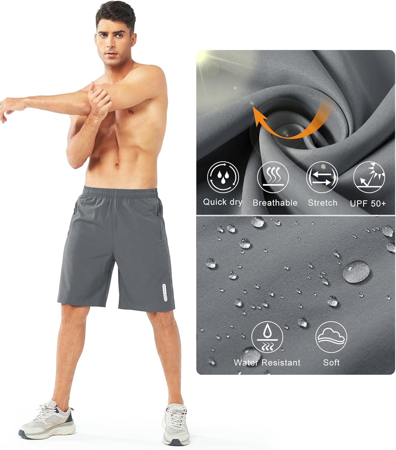 NORTHYARD Men's Athletic Running Shorts - Quick Dry Lightweight Gym Workout | 5"/7"/9" Sizes