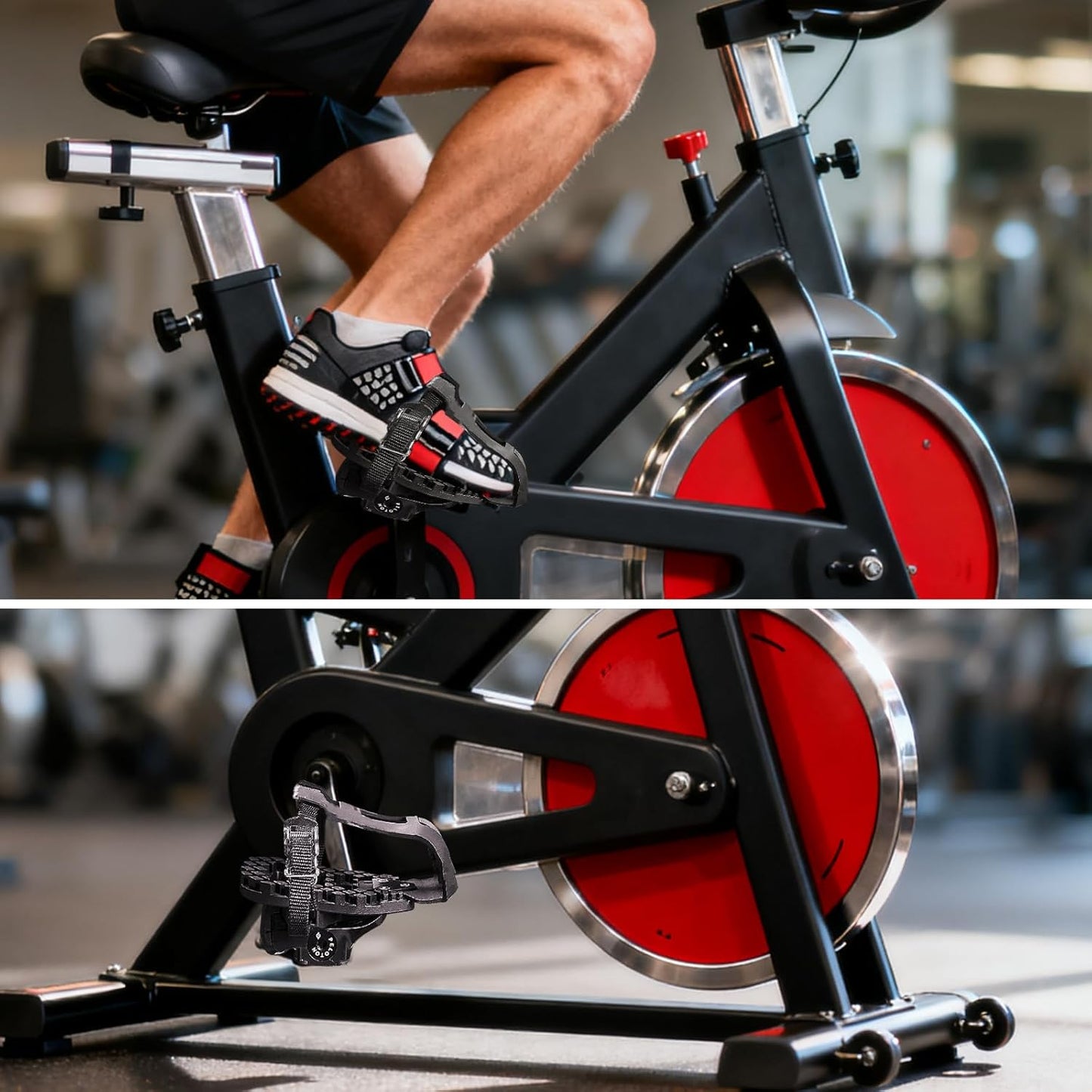 Skiennix Friendship Toe Cages - Convert Peloton Delta Pedals to Toe Clip Cages with Straps