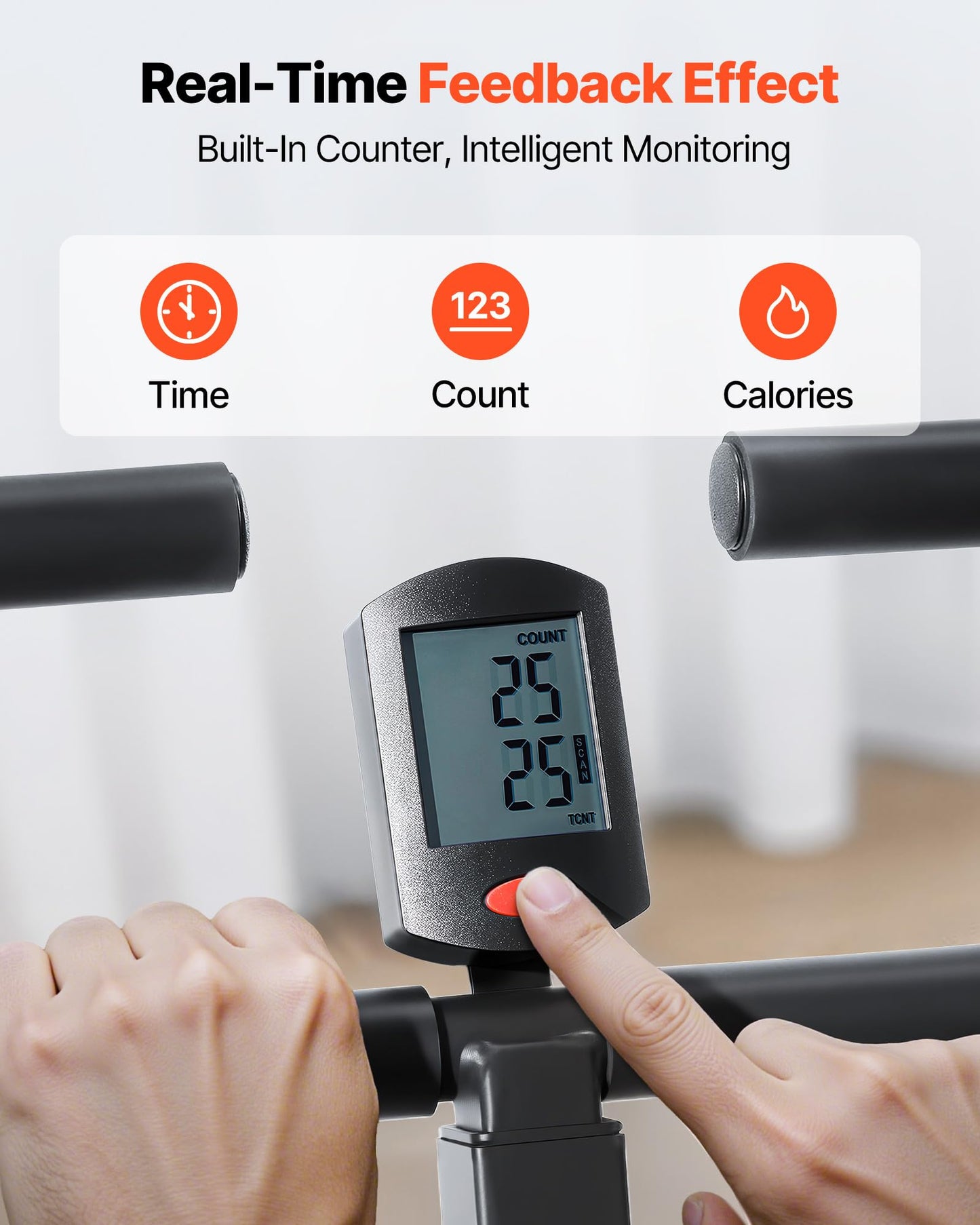 VEVOR Squat Machine, Deep Squat Rowing Machine for Home, Easy Setup & Foldable Exercise Equipment, Glute Trainer Machine with 3 High-Strength Resistance Bands, Glutes & Leg Home Workout Machine