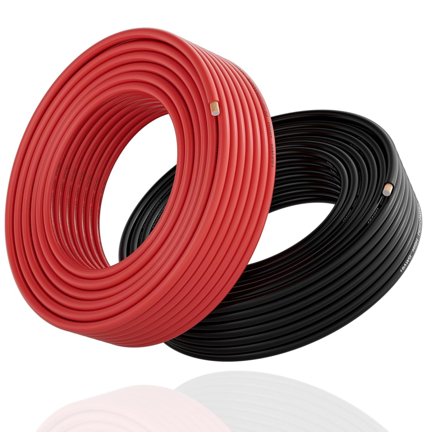 16 Gauge Wire - 25FT Red/Black 2-Pack | 16AWG CCA Low Voltage Automotive Harness for Battery & Audio