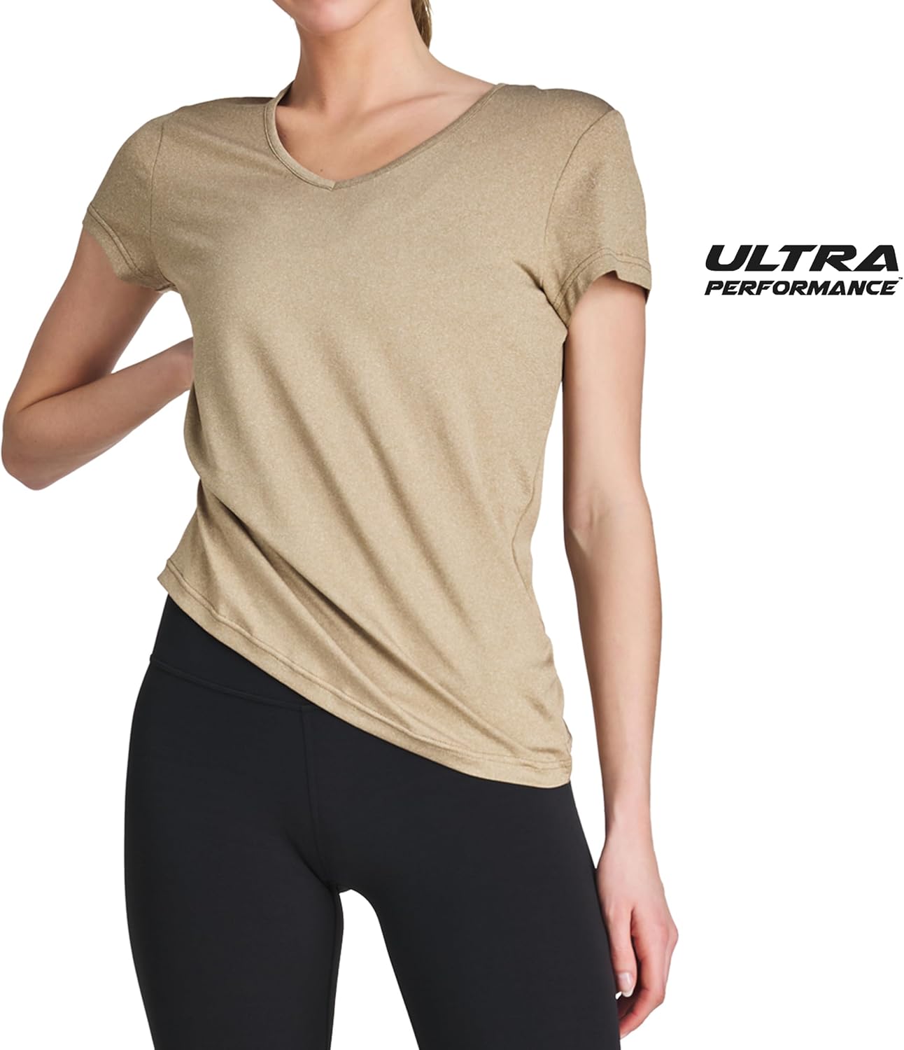 Skiennix Women's V-Neck Activewear T-Shirts - 3 Pack of Short Sleeve Workout Tops for Gym & Yoga